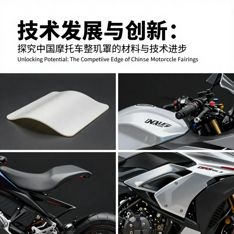 A busy manufacturing plant dedicated to motorcycle fairing production in China.