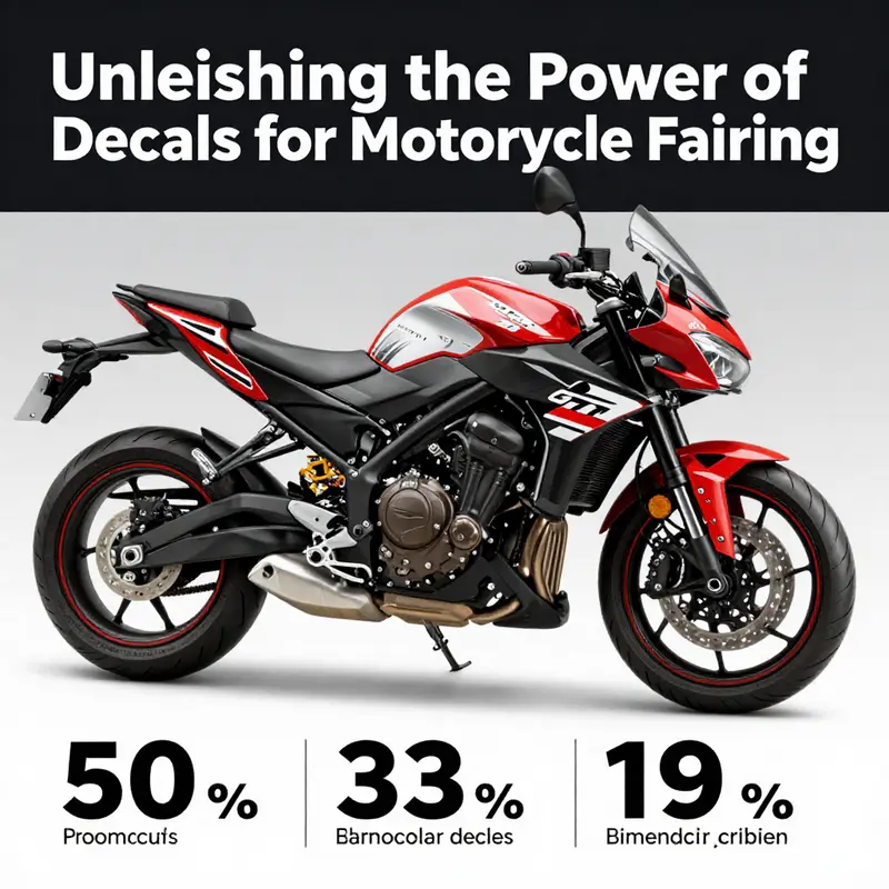 Motorcycle fairing decorated with diverse decals reflects individual style.