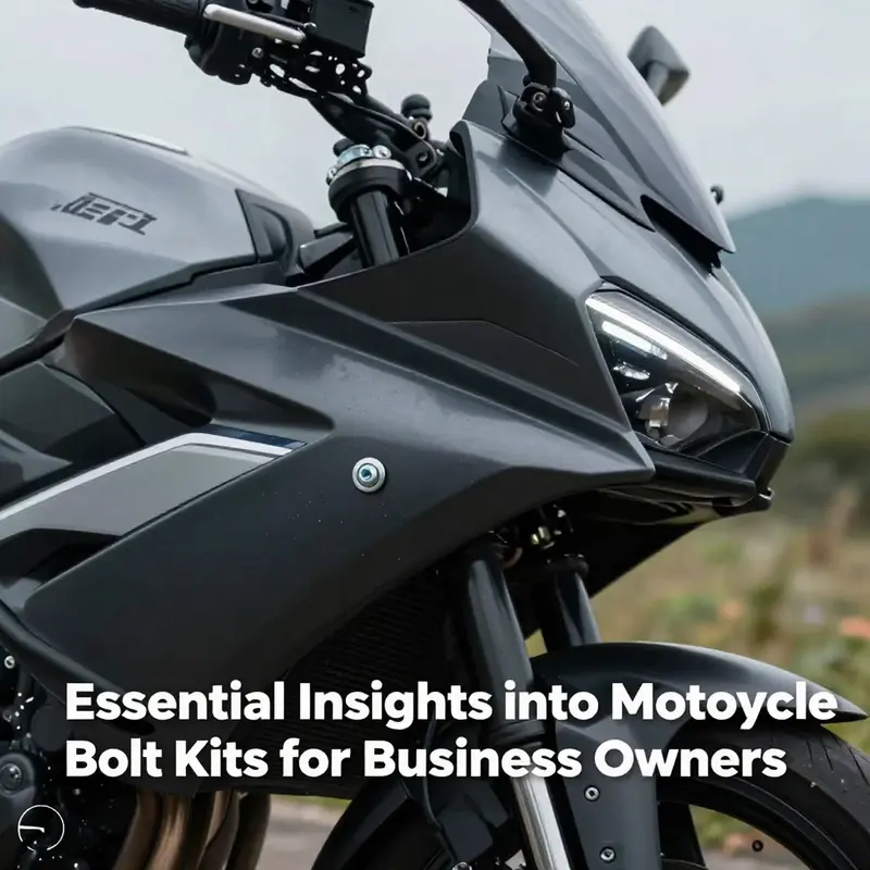 A motorcycle with stylish fairings emphasizing the significance of quality fairing bolt kits.