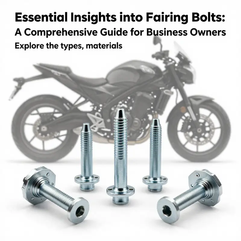 An artistic arrangement of various motorcycle fairing bolts with a silhouette of a motorcycle in the background.