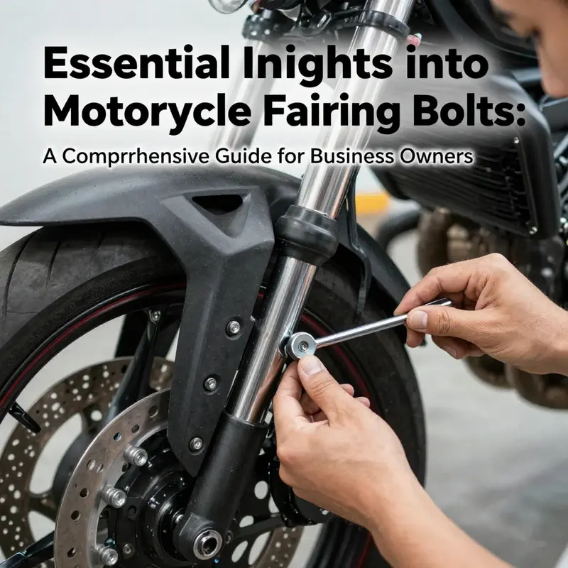 Visual representation of different types and sizes of motorcycle fairing bolts.