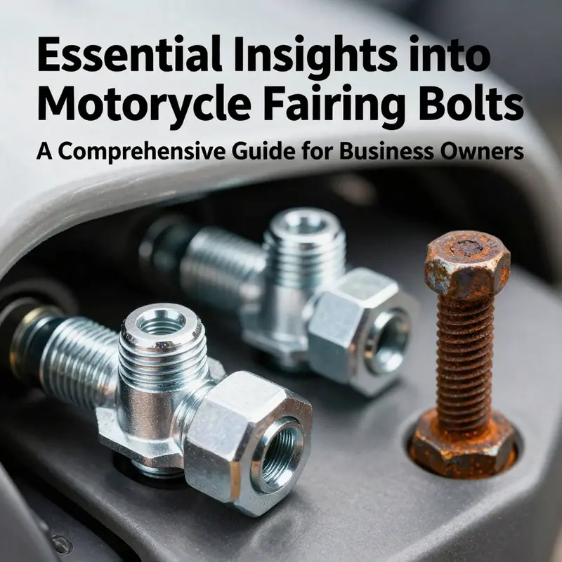 Visual representation of different types and sizes of motorcycle fairing bolts.