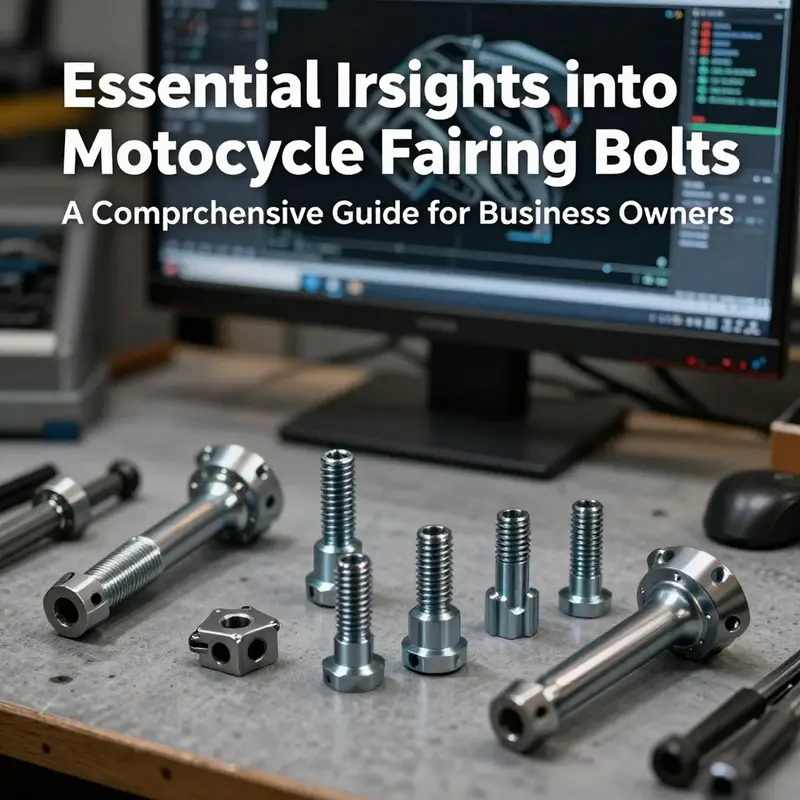 Visual representation of different types and sizes of motorcycle fairing bolts.