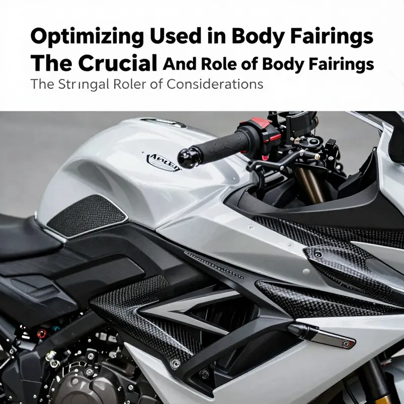 Aerodynamic design of motorcycle body fairings enhances performance by reducing wind resistance.