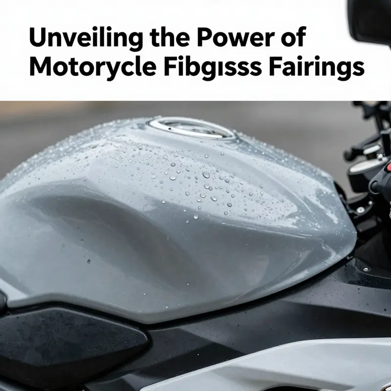 A racing motorcycle equipped with high-performance fiberglass fairings, highlighting their aerodynamic design.