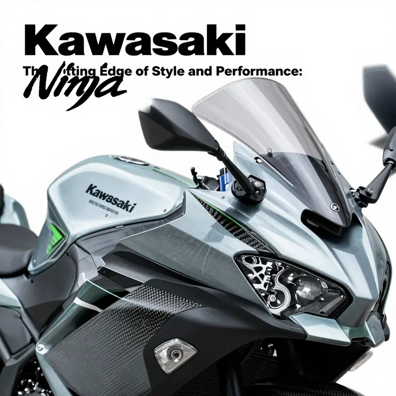 The Kawasaki Ninja flaunts its aerodynamic fairings while hitting the track, demonstrating superior airflow management.