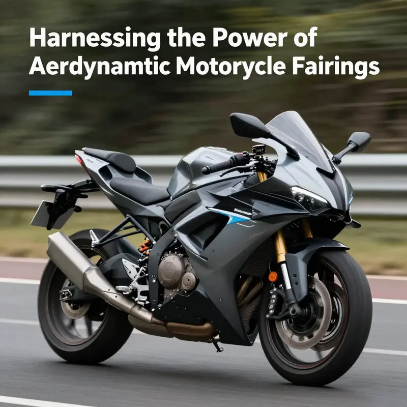 A sport motorcycle with cutting-edge aerodynamic fairing designed for optimal performance.