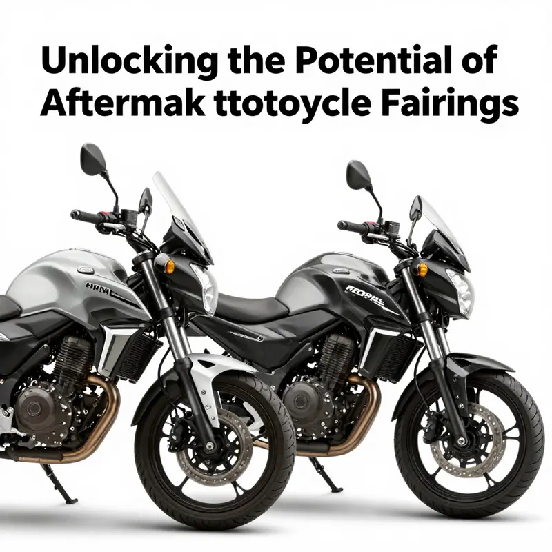 Different materials for aftermarket motorcycle fairings, highlighting aspects of durability and aesthetics.
