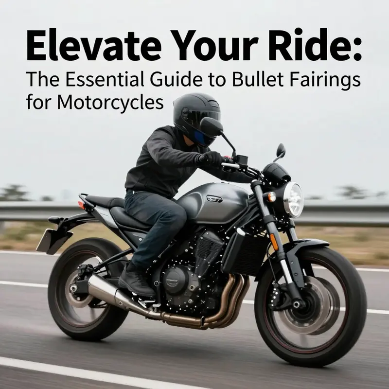 The aerodynamic design of a bullet fairing enhances performance and reduces wind resistance.