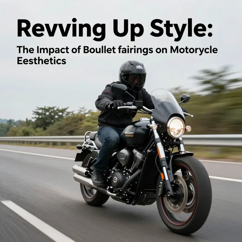 The sleek design of a bullet fairing motorcycle highlighting modern innovation.