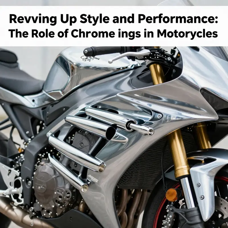 A motorcycle adorned with gleaming chrome fairings, embodying elegance and style.