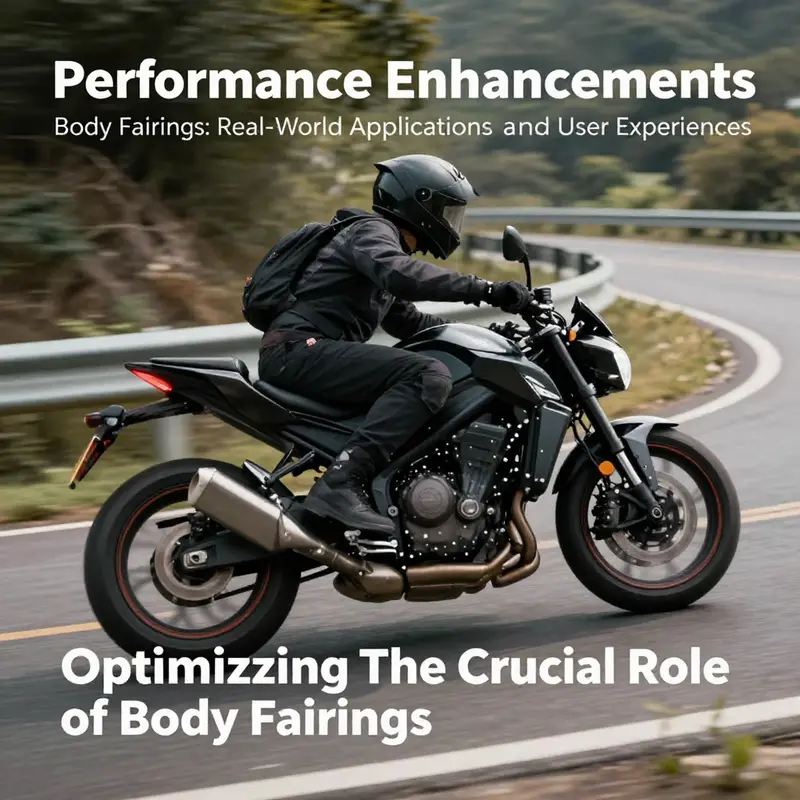 Aerodynamic design of motorcycle body fairings enhances performance by reducing wind resistance.