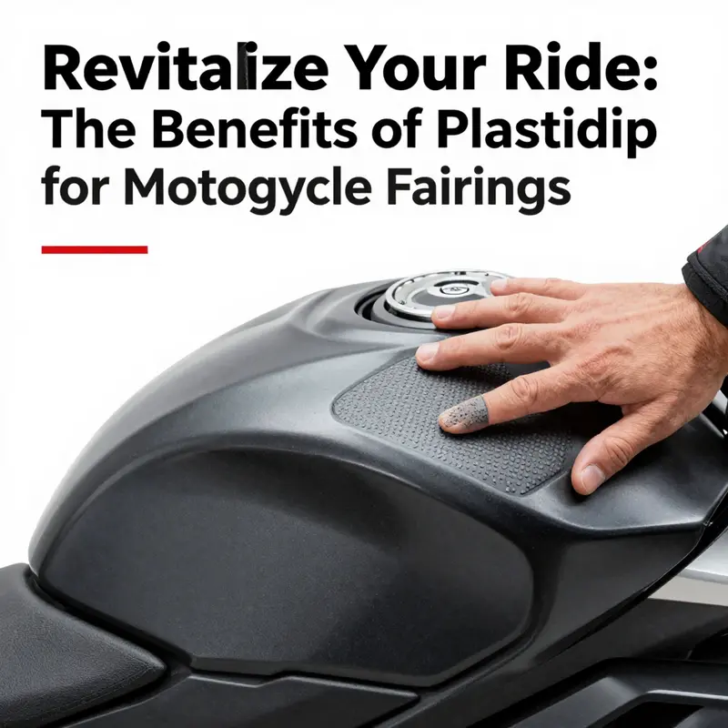 Plastidip-coated motorcycle fairings showcasing surface protection against scratches and UV exposure.