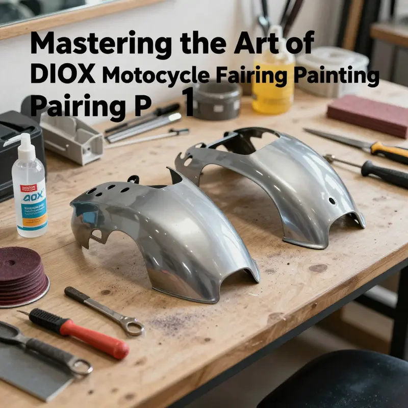 Preparation is key for achieving a durable paint job on motorcycle fairings.