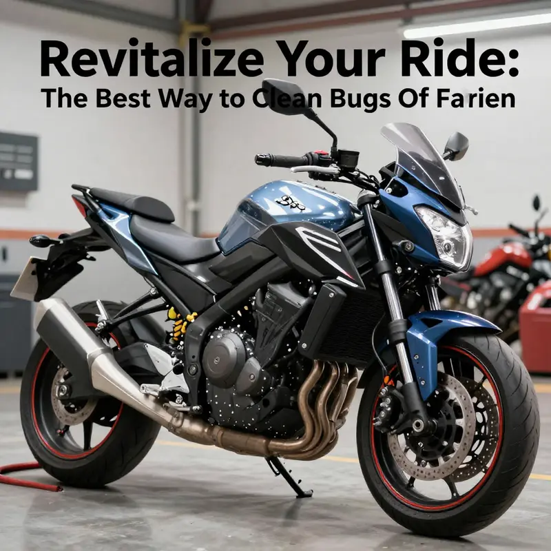 Cleaning a motorcycle fairing promptly after riding is essential to prevent paint damage.