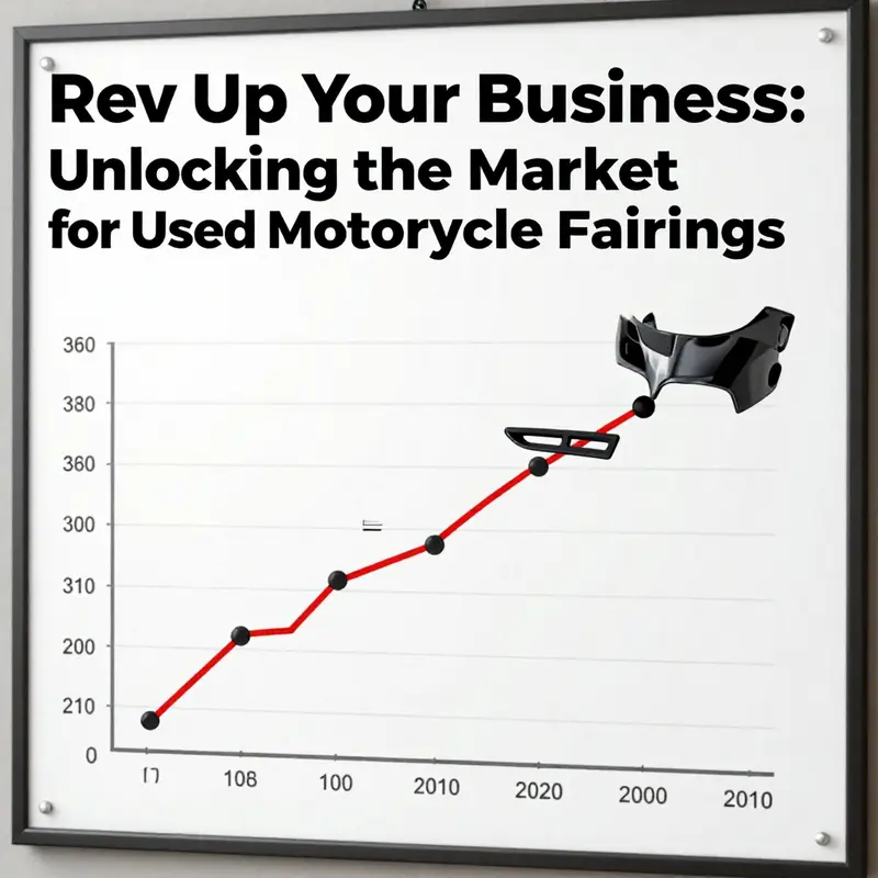 A varied selection of used motorcycle fairings available in today’s market.