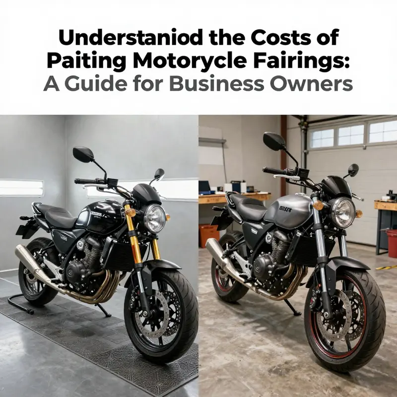 The painting process of motorcycle fairings highlights the various costs involved.