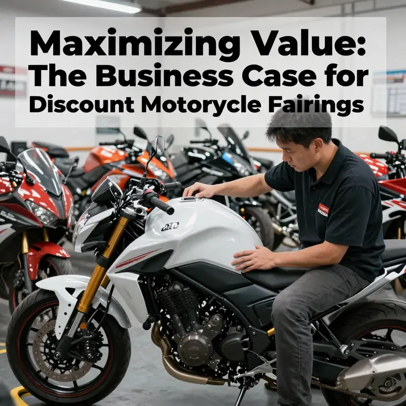 A visual representation of cost savings in the motorcycle fairings market.