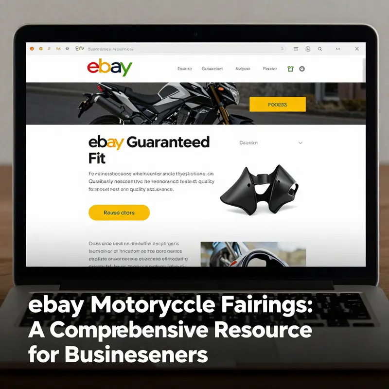 A diverse array of motorcycle fairings showcasing various types and materials available on eBay.