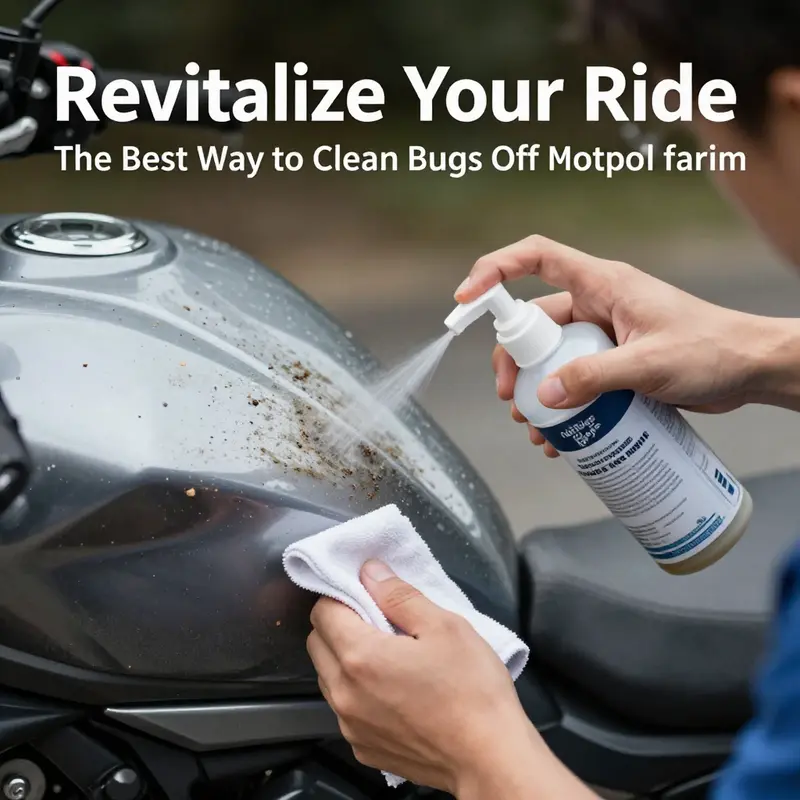 Cleaning a motorcycle fairing promptly after riding is essential to prevent paint damage.