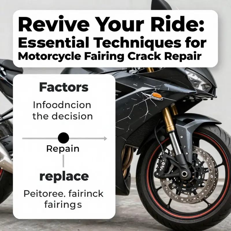 Overview of various motorcycle fairing crack repair methods.