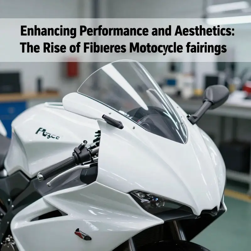 An assortment of customizable fiberglass motorcycle fairings illustrating modular design variations.