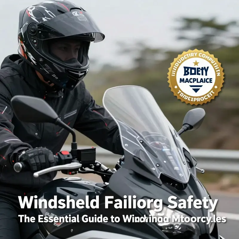 The sleek design of a motorcycle windshield fairing enhances aerodynamics and rider comfort.