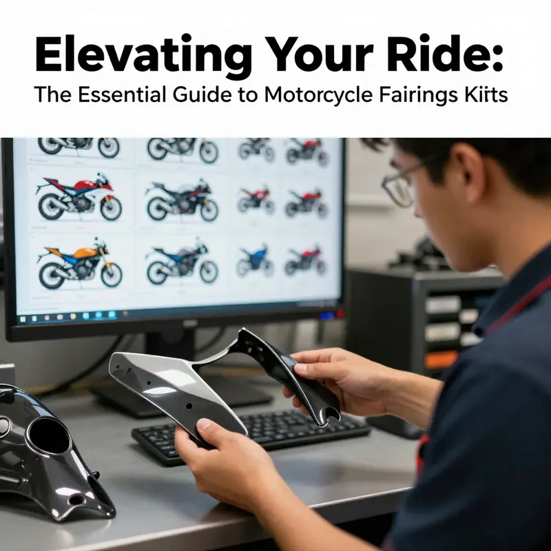 A motorcycle featuring a high-quality fairing kit that enhances performance and visual appeal.