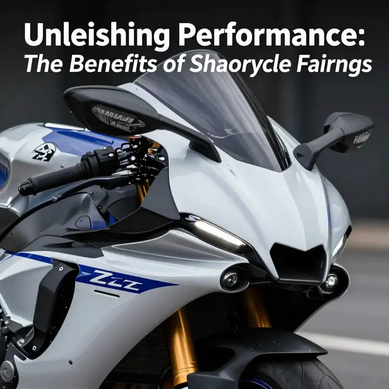 SharkSkinz fairings on a Yamaha YZF-R1, demonstrating enhanced aerodynamic features.