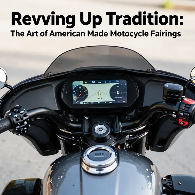 The modern Batwing fairing showcases unique design elements and American craftsmanship.