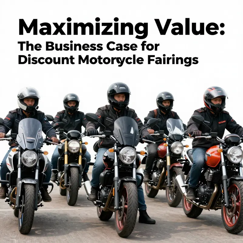 A visual representation of cost savings in the motorcycle fairings market.