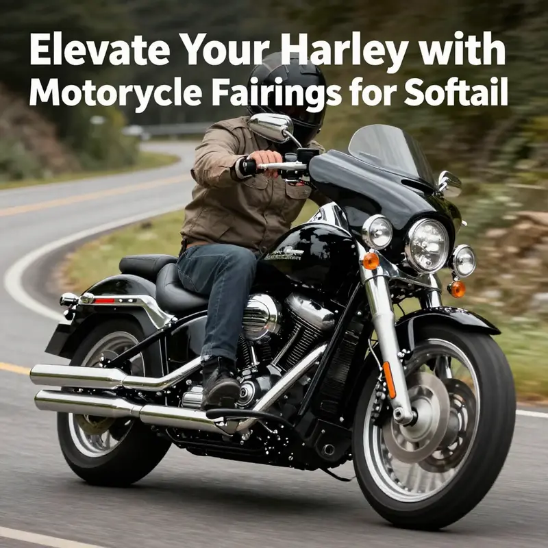 The sleek design of the batwing fairing enhances the Softail’s visual appeal while providing wind protection.