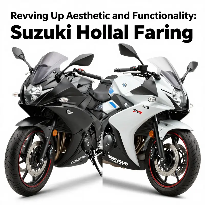 A comparison of full and half fairings on Suzuki motorcycles.