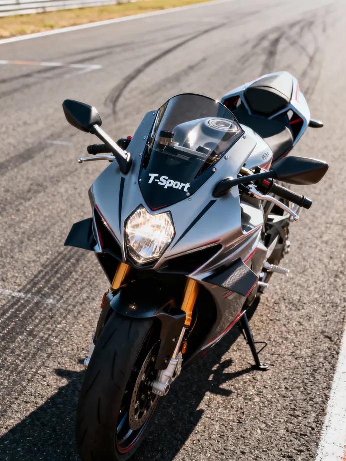 A full fairing set enhances the motorcycle’s aerodynamic profile while providing comprehensive wind protection.