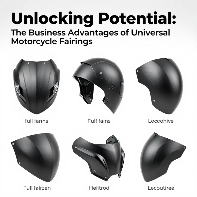 Universal fairings enhance the adaptability of various motorcycle models.