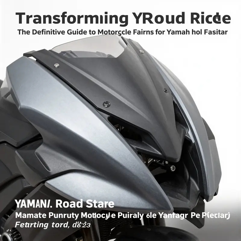 Comparison of OEM and custom motorcycle fairings for Yamaha Road Star, highlighting their design differences.