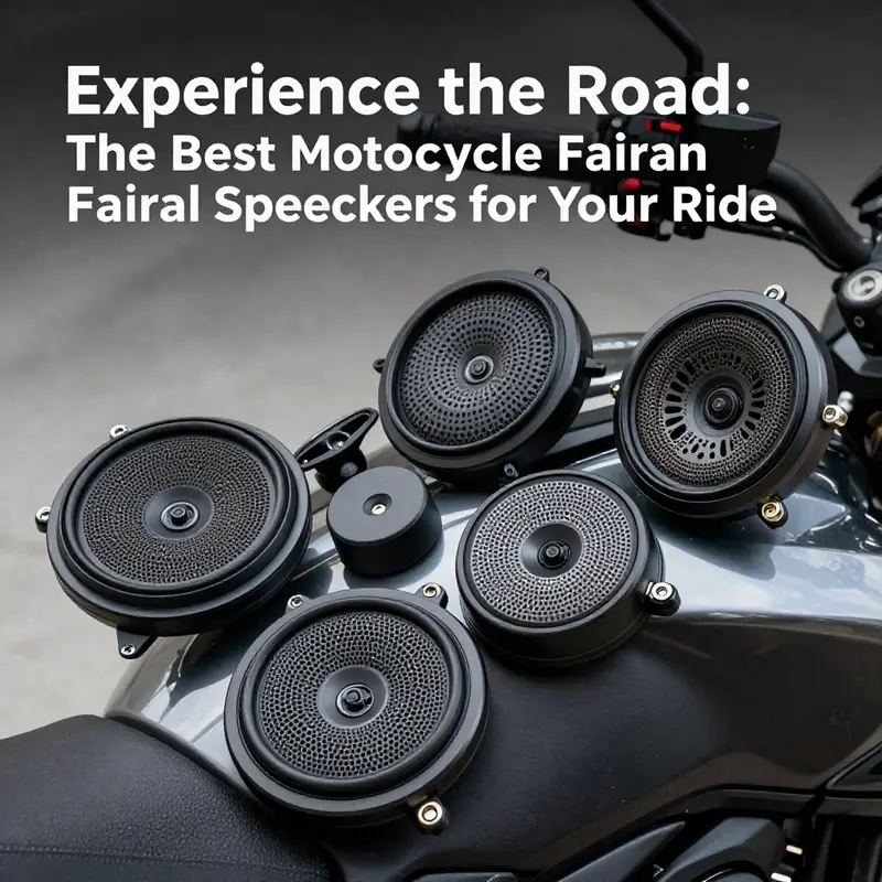 A selection of premium motorcycle fairing speakers, ideal for enhancing your riding audio experience.