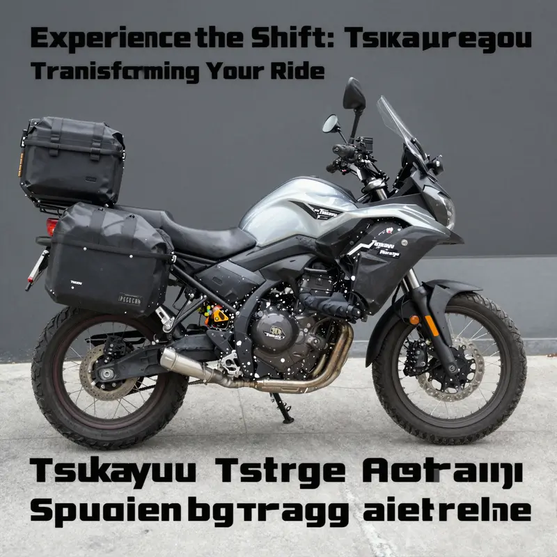 Tsukayu fairings enhancing a motorcycle’s aerodynamic shape.