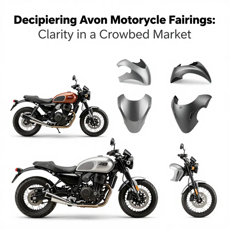 A visual representation of the brand confusion surrounding Avon motorcycle fairings in a competitive landscape.