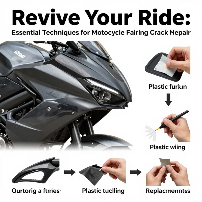 Overview of various motorcycle fairing crack repair methods.