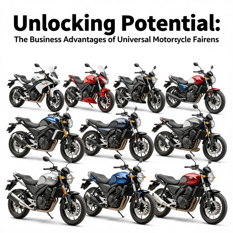 Universal fairings enhance the adaptability of various motorcycle models.
