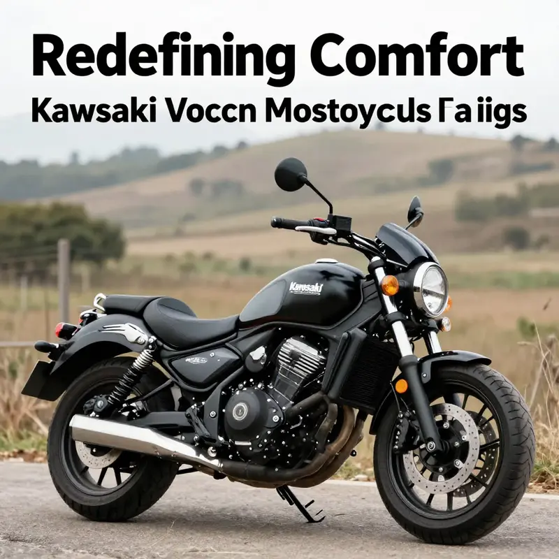 An overview of the Kawasaki Vulcan motorcycle with stylish fairings that enhance its performance.