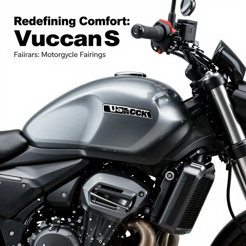 An overview of the Kawasaki Vulcan motorcycle with stylish fairings that enhance its performance.