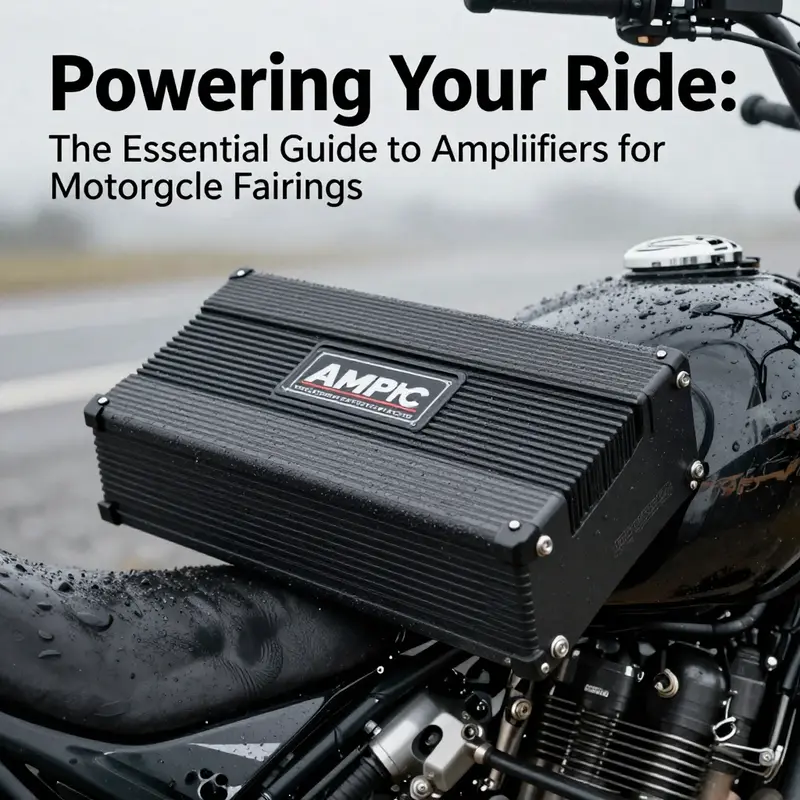 Diverse range of compact amplifiers suitable for motorcycle fairings.