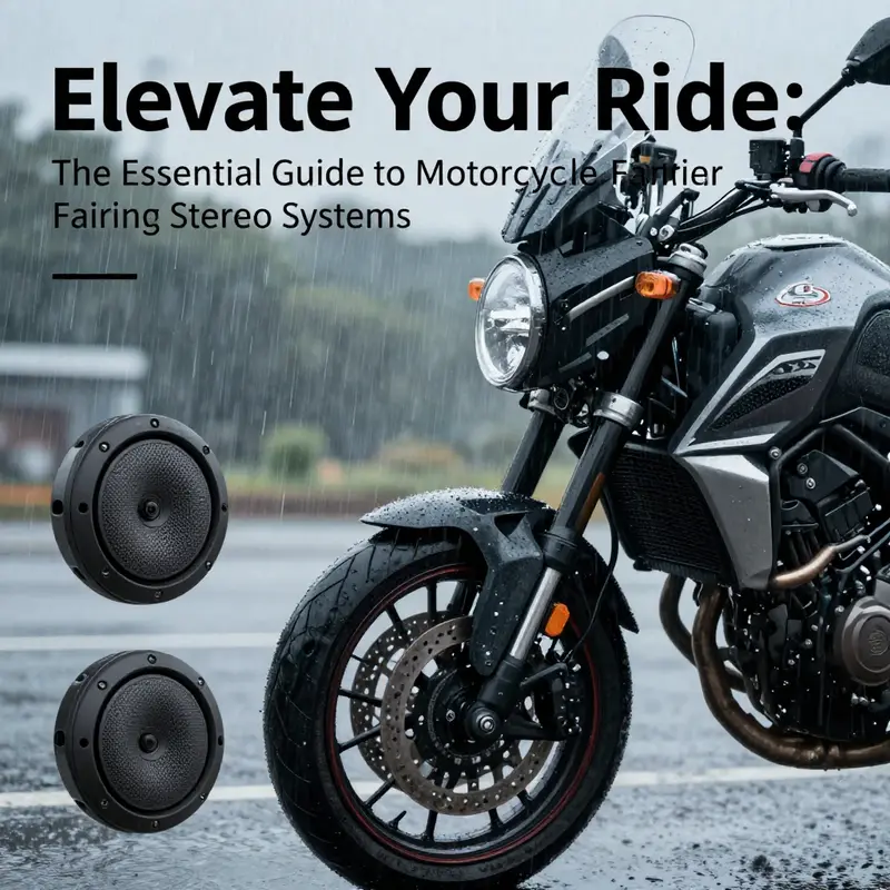 Seamless integration of audio systems within motorcycle fairings enhances both sound quality and aesthetics.