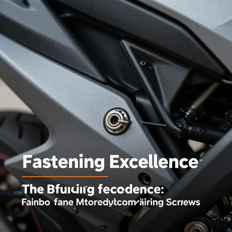 Motorcycle fairing screws: integral fasteners ensuring bodywork safety and performance.
