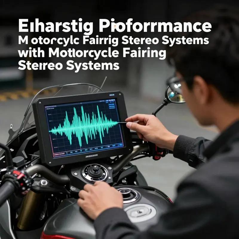The seamless integration of a fairing stereo system enhancing the motorcycle’s aesthetic appeal.