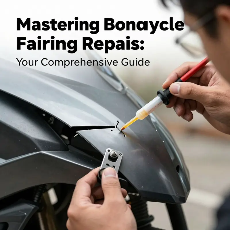 Detailed tools and techniques used to repair minor scratches and dents on motorcycle fairings.