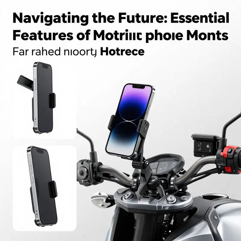A robust motorcycle fairing phone mount displaying its secure grip and anti-vibration technology.