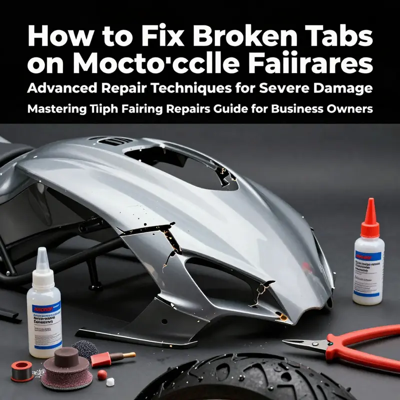 Technician using plastic welding to repair small cracks on motorcycle fairings.